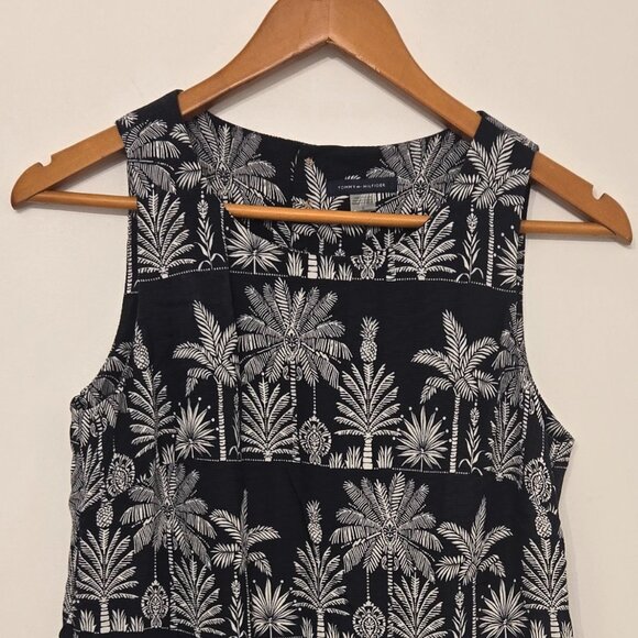 Tommy Hilfiger Palm Tree Print Sleeveless Shift Dress Size 4 - Picture 3 of 16
